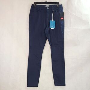 New MARKET & SPRUCE Wn's (8) Dark Blue Skinny Stretch Mid Rise Lightweight Jeans